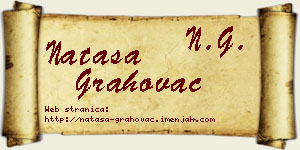 Nataša Grahovac vizit kartica